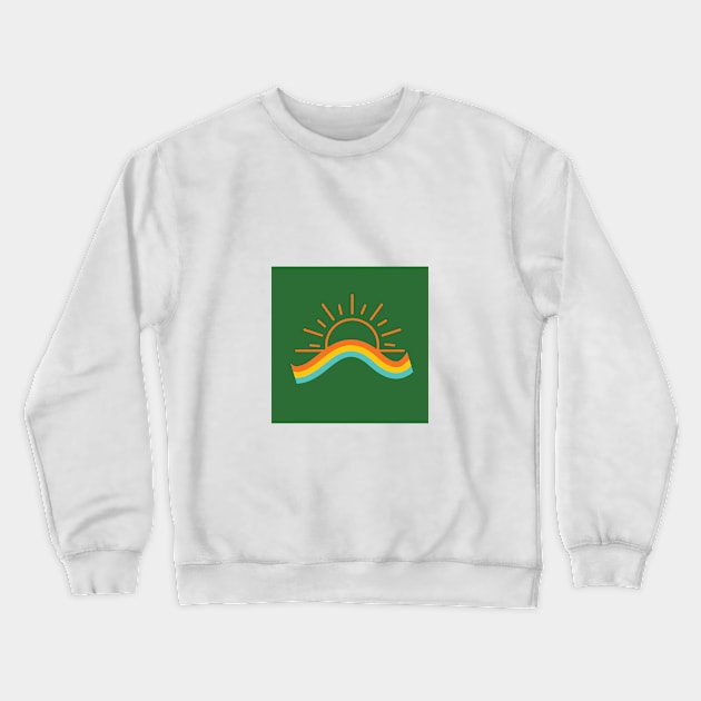 Italian Sunset Rainbow Crewneck Sweatshirt by livmilano